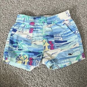Vineyard Vines Girls' Coastal Print Shorts - Blue Multi